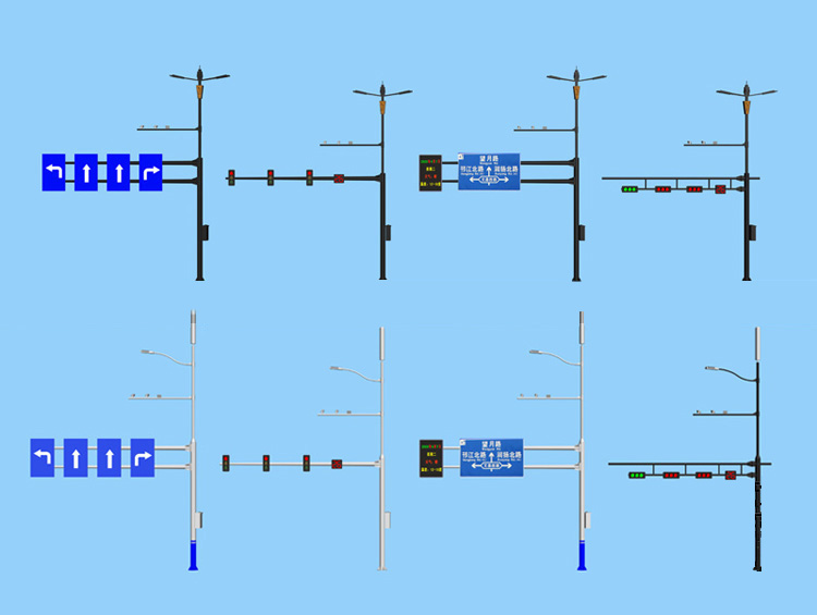 交通信号组合杆路灯(图1)