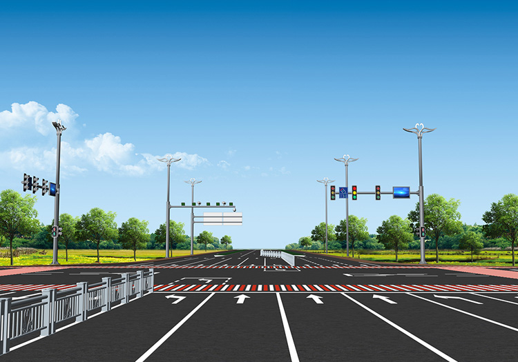 交通信号组合杆路灯(图2)